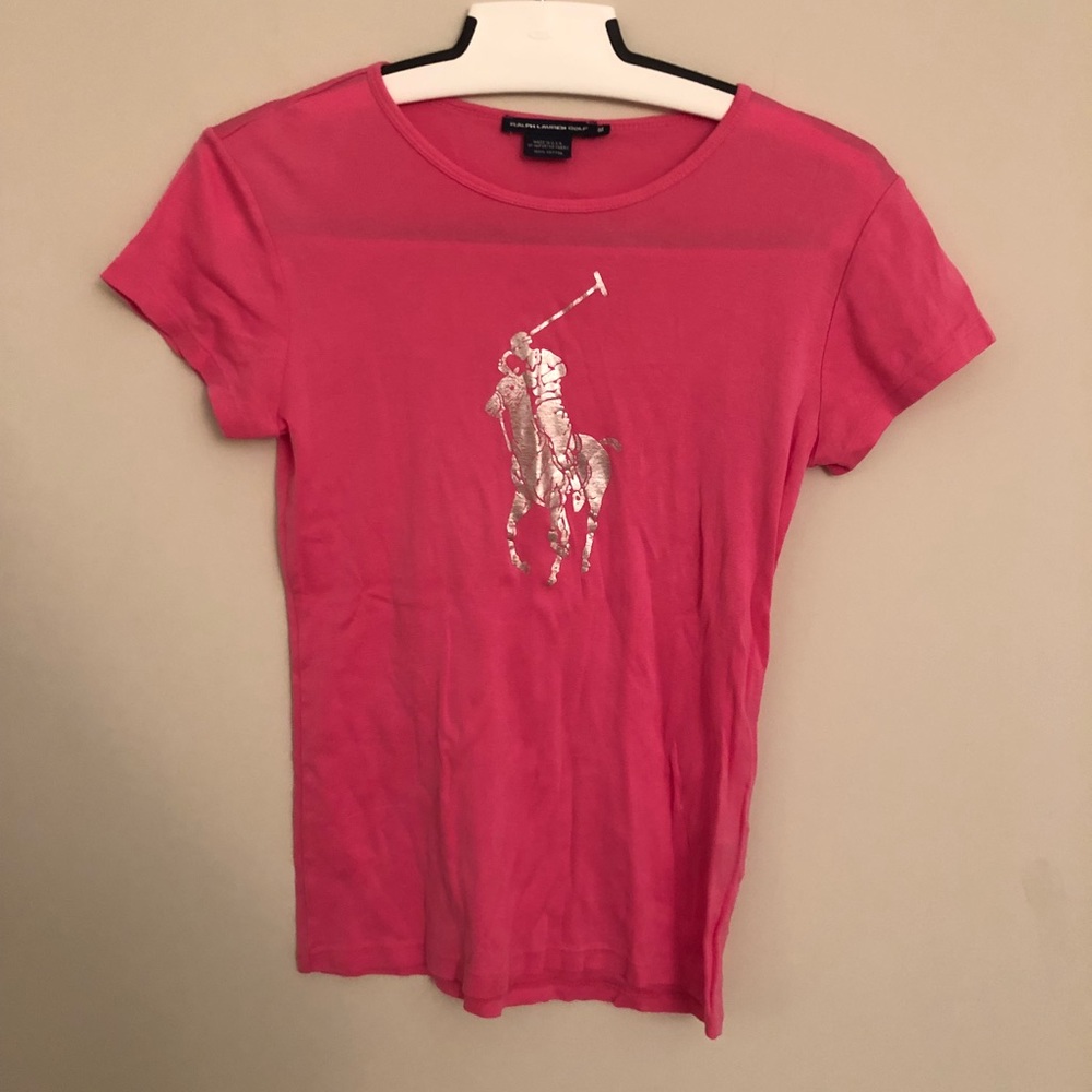 Ralph Lauren Golf Pink T-Shirt Size Medium